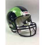 RIDDELL REPLICA AMERICAN FOOTBALL HELMET, ST LOUIS RAMS COLOURS