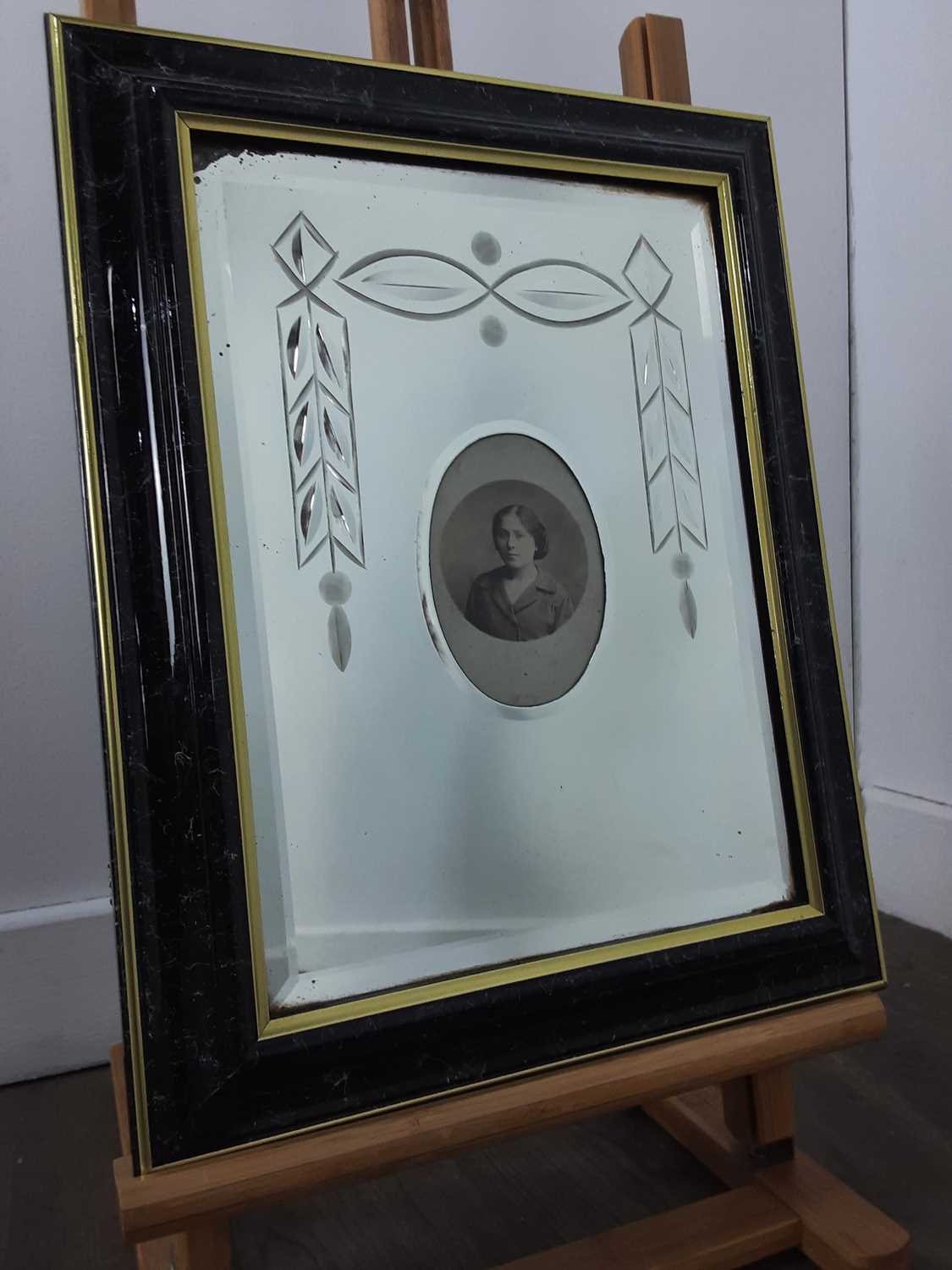 PAIR OF FRAMED WALL MIRRORS, - Image 2 of 2