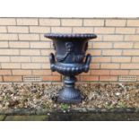 CAST IRON CLASSICAL GARDEN CAMPANA URN,