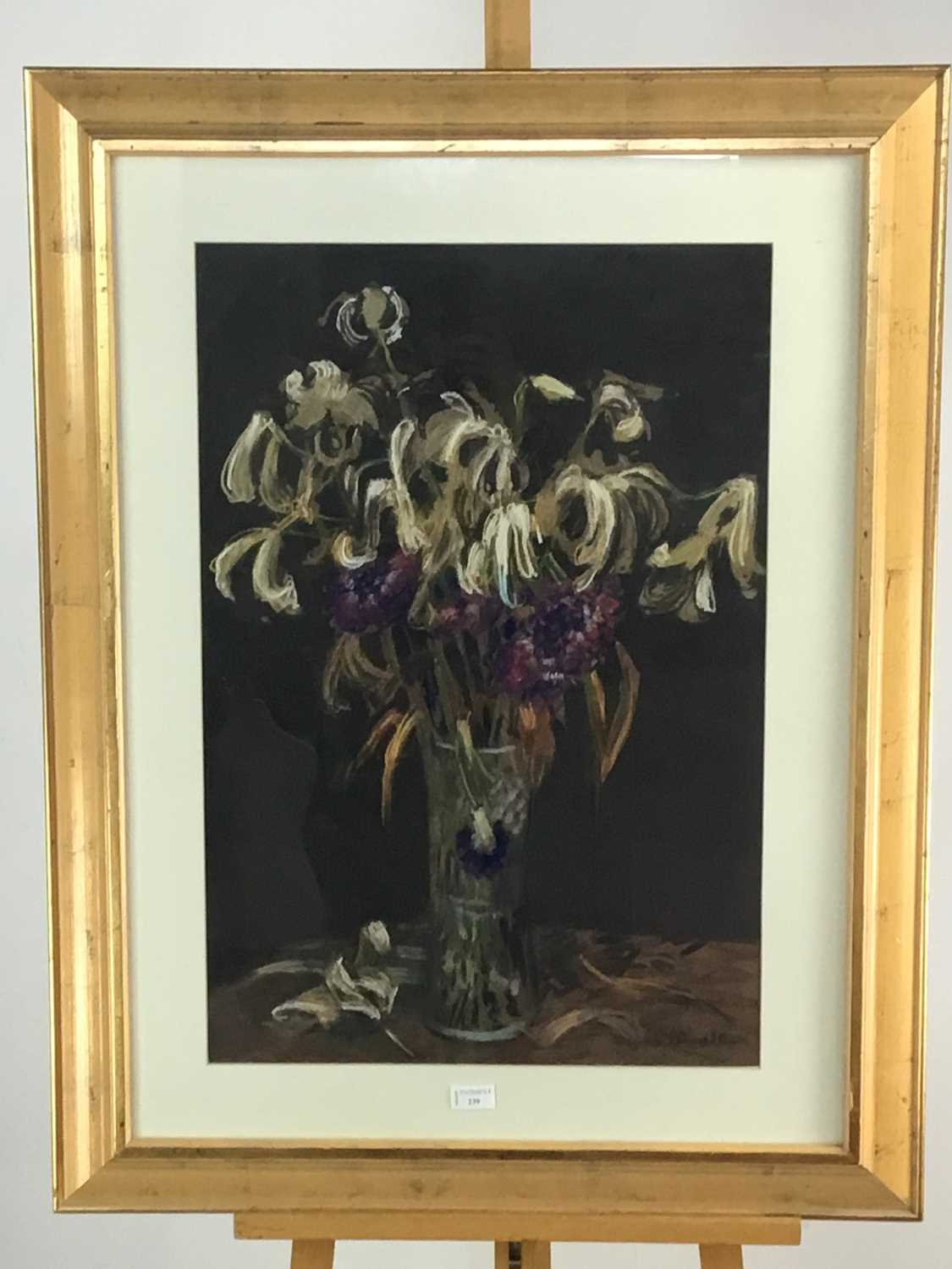 BRITISH SCHOOL, STILL LIFE, DYING FLOWERS