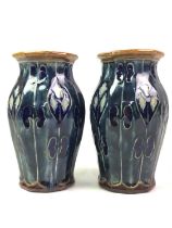 PAIR OF DOULTON LAMBETH VASES, 20TH CENTURY