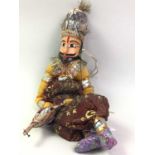 PAIR OF TRADITIONAL INDIAN PUPPETS, AND OTHER INDIAN TOYS