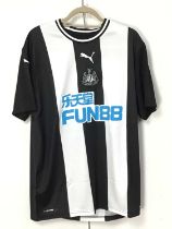 GROUP OF FOOTBALL STRIPS, INCLUDING NEWCASTLE UNITED, HEARTS, BOLTON WANDERERS, BLACKBURN ROVERS AND