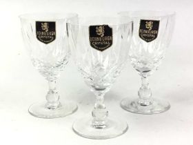 GROUP OF GLASSWARE,