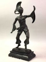 ART DECO STYLE BRONZE FIGURE OF A LADY DANCING,