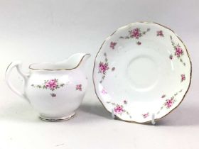 COLLECTION OF SHELLEY AND OTHER TEA CUPS AND SAUCERS,