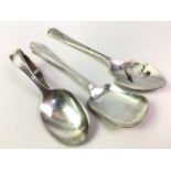 GROUP OF SILVER PLATED FLATWARE,