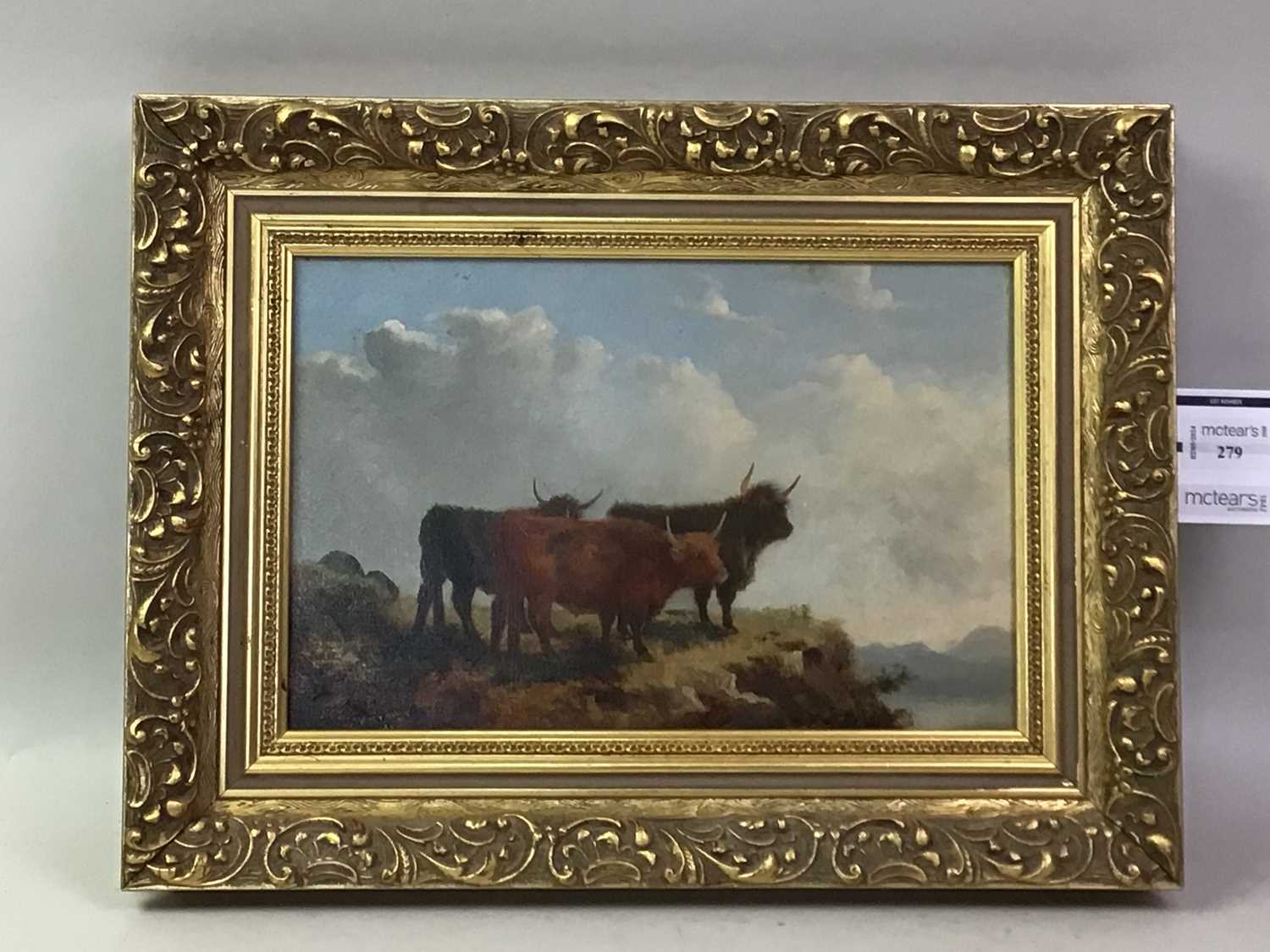 G BROWN (SCOTTISH 19TH CENTURY), HIGHLAND CATTLE - Image 2 of 2