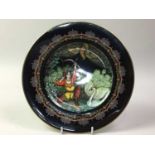 SET OF SEVEN HEINRICH VILLEROY & BOCH PLATES,