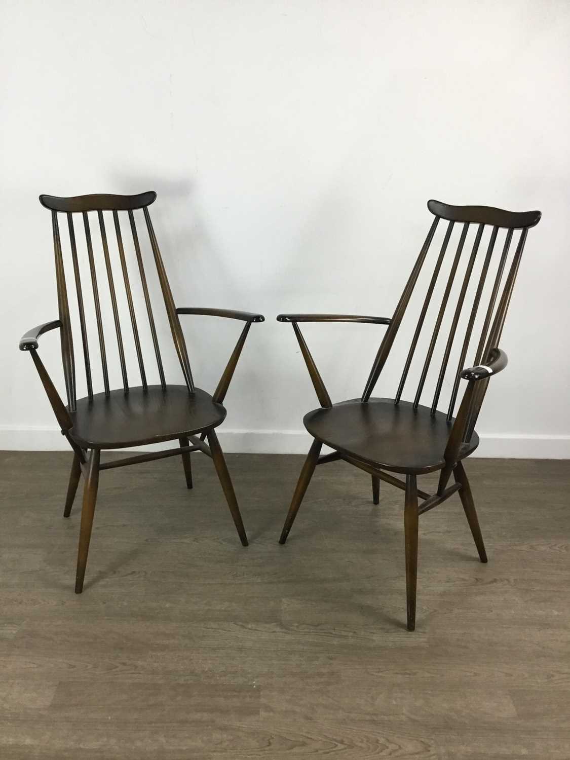 PAIR OF ERCOL GOLDSMITHS ELBOW CHAIRS, - Image 2 of 5