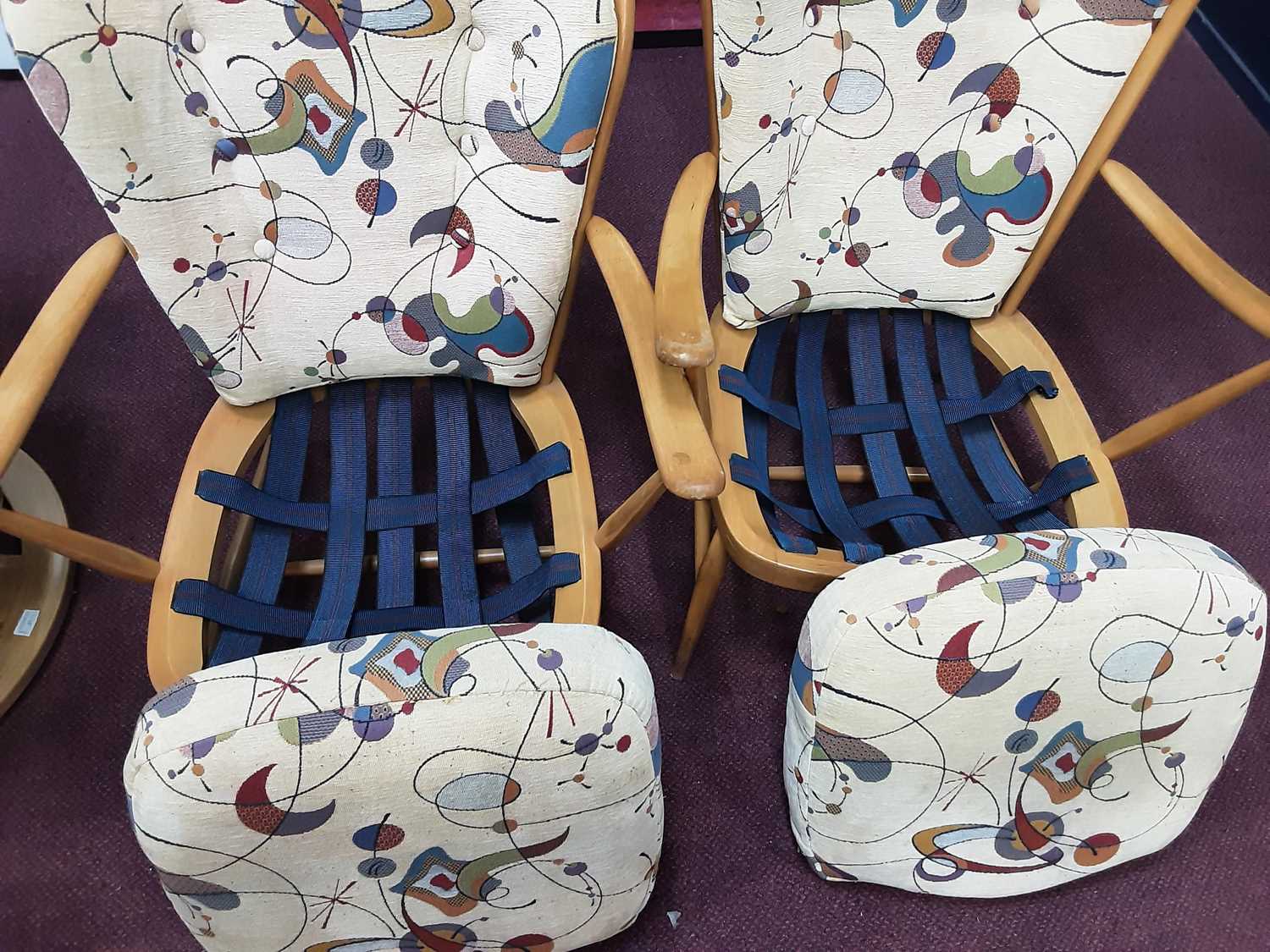 PAIR OF ERCOL GOLDSMITHS ELBOW CHAIRS, - Image 5 of 5