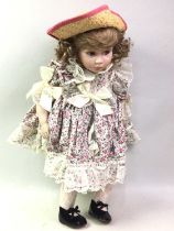 TWO LARGE DOLLS, INCLUDING ROSIE BY ALBERON