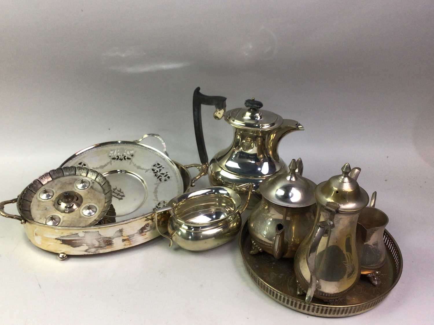 GROUP OF SILVER PLATED ITEMS, - Image 3 of 3