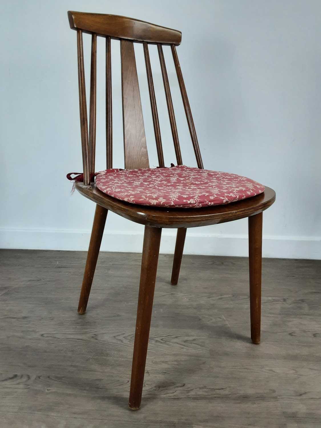 SET OF FOUR ERCOL STYLE KITCHEN CHAIRS,
