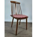 SET OF FOUR ERCOL STYLE KITCHEN CHAIRS,