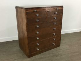 OAK CHEST OF DRAWERS, MID-20TH CENTURY