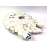 STAR WARS MILLENNIUM FALCON TOY VEHICLE, ALONG WITH A DAGOBAH PLAYSET