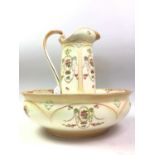 CROWN DEVON EWER AND BASIN,