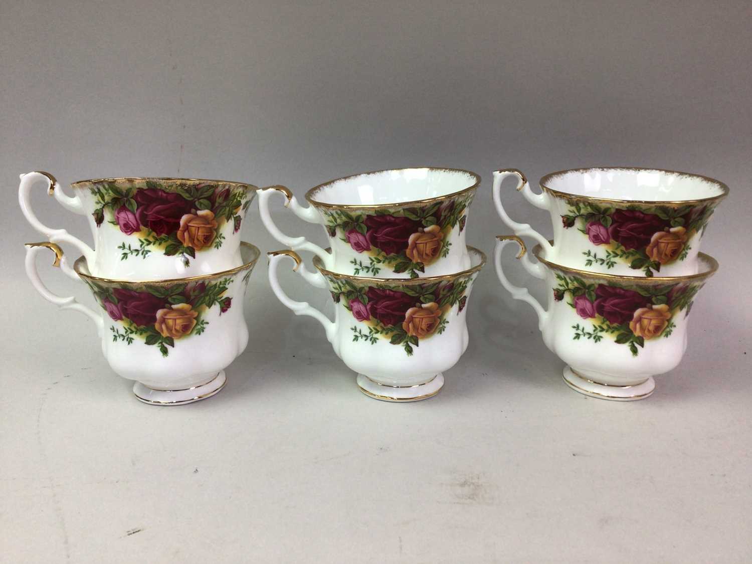 ROYAL ALBERT COUNTRY ROSES PART TEA SERVICE, - Image 2 of 6