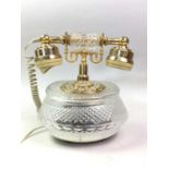 TWO CRYSTAL TELEPHONES,