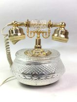 TWO CRYSTAL TELEPHONES,