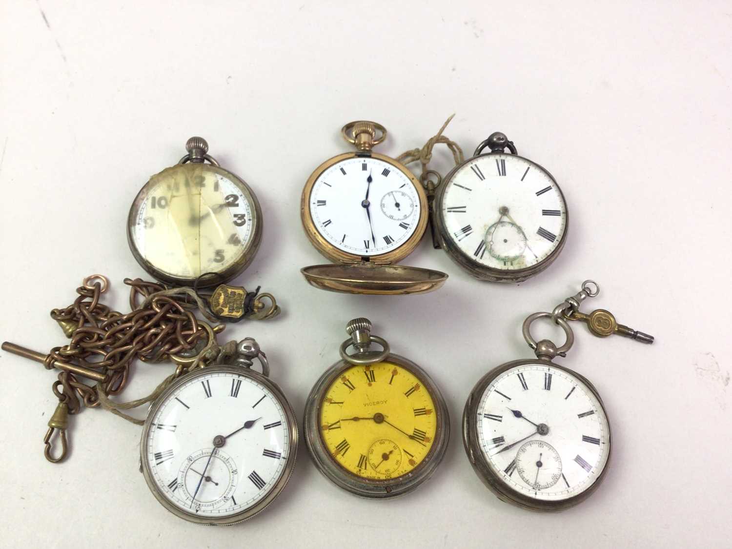 GROUP OF SILVER AND OTHER POCKET WATCHES, - Bild 2 aus 2