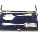 GEORGE V SILVER CUTLERY SET, ROBERT PRINGLE & SONS, SHEFFIELD, SHEFFIELD 1922