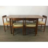 MID CENTURY TEAK DINING TABLE,