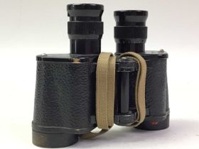 PAIR OF TYLOR HOBSON 1943 MILITARY BINOCULARS, AND OTHER ITEMS