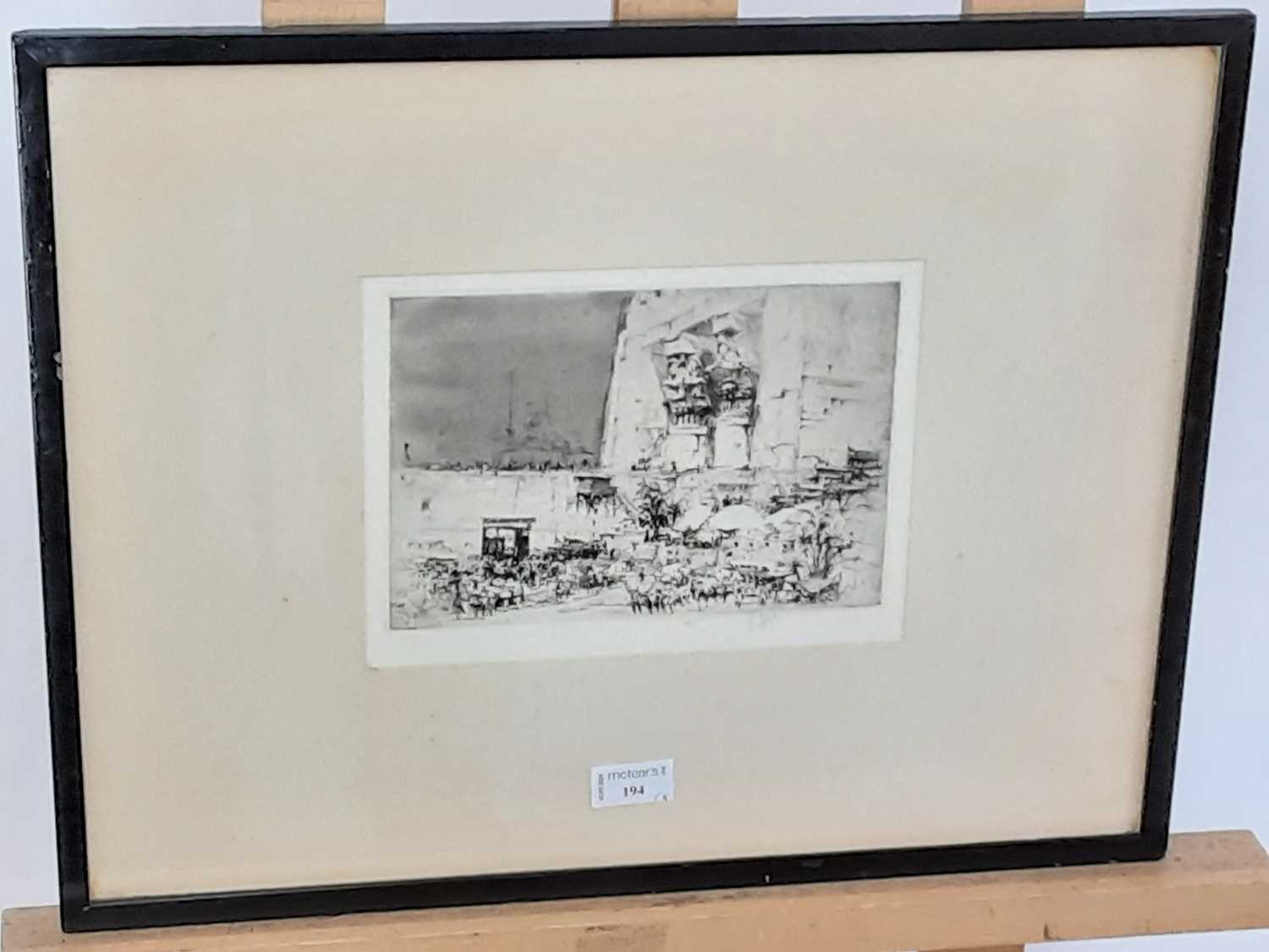 GROUP OF FOUR ETCHINGS, BY WILLIAM WALCOT, TOM MAXWELL AND CHARLES WATSON - Image 3 of 4