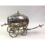SMALL SILVER PLATED BARREL,
