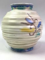 CARLTON WARE VASE, AND A SYLVAC JUG