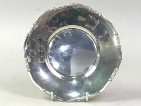 CONTINENTAL SILVER DISH, MID 20TH CENTURY