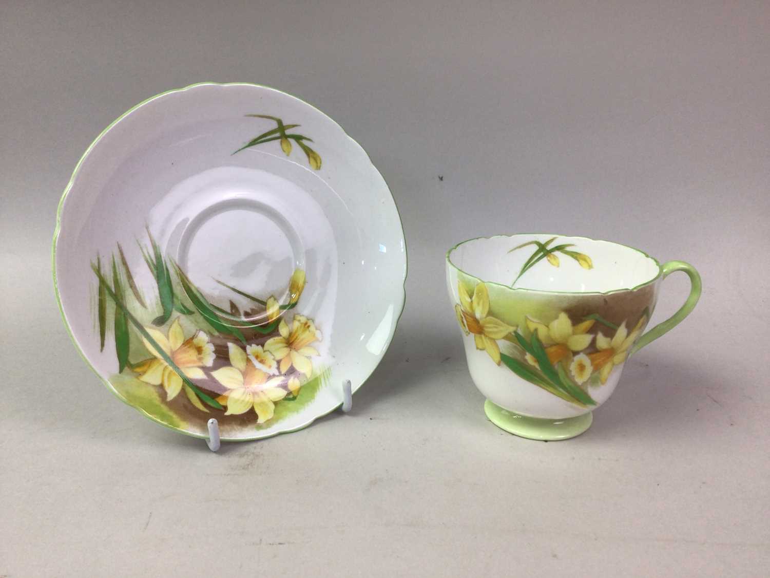 SHELLEY PART TEA SERVICES, DAFFODIL PATTERN
