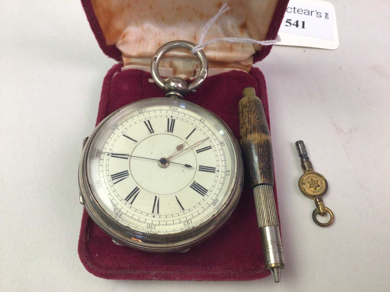 SILVER POCKET WATCH, - Image 2 of 2