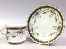 GD&C LIMOGES PART TEA SERVICE, AND ANOTHER