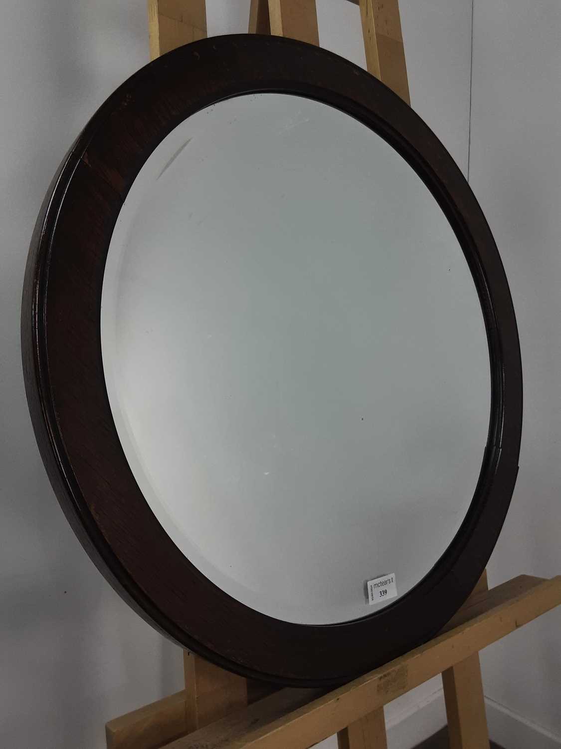 OAK WALL MIRROR,