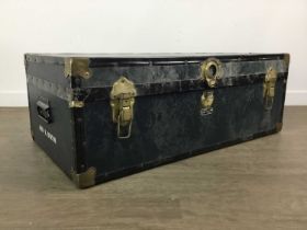 TWO LARGE TRAVEL TRUNKS,