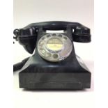 VINTAGE TELEPHONE, AND A BRASS COAL SCUTTLE