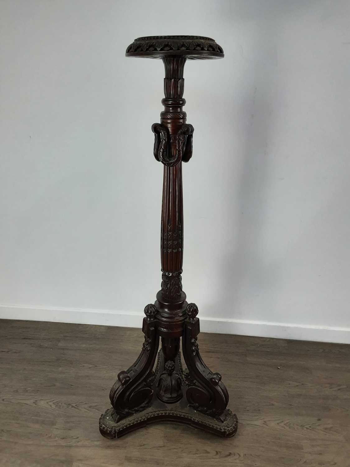 REPRODUCTION MAHOGANY PEDESTAL,