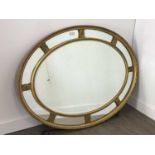 REGENCY STYLE GILT WOOD MIRROR,