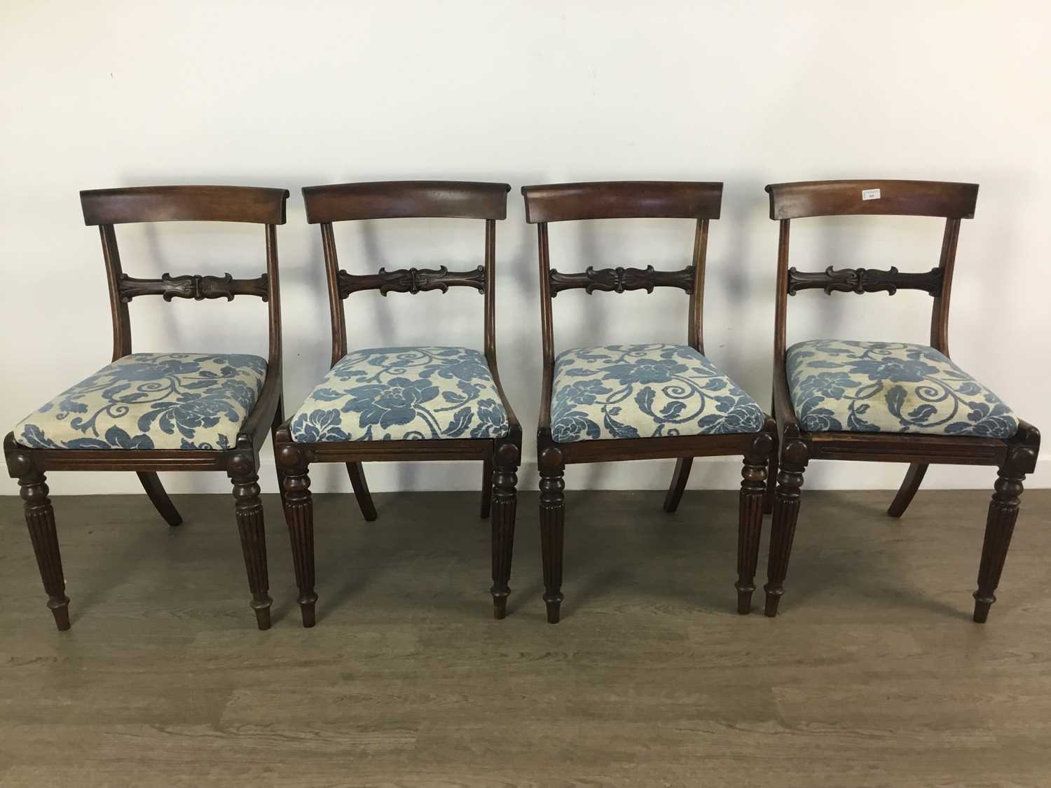 SET OF FOUR ROSEWOOD REGENCY DINING CHAIRS, - Image 2 of 2