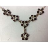 LIVONIA AMBER NECKLACE, IN SILVER