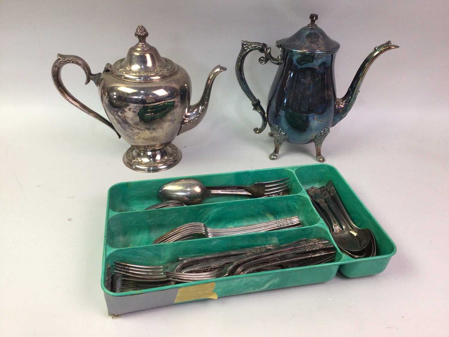 GROUP OF SILVER PLATED ITEMS, - Image 3 of 6
