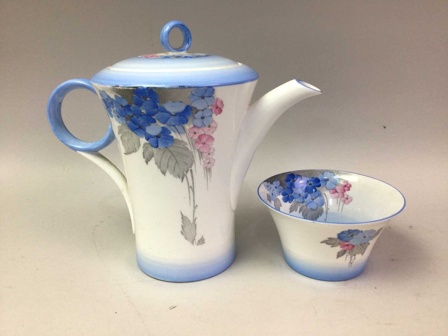 SHELLEY PART TEA AND COFFEE SERVICE, PHLOX PATTERN - Image 5 of 7