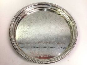 GROUP OF SILVER PLATE,