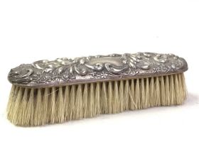 SILVER BACKED BRUSH, ALONG WITH OTHER ITEMS