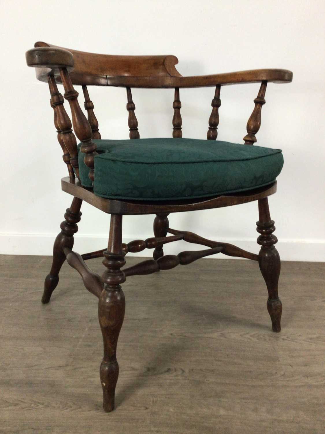 MAHOGANY CAPTAIN'S CHAIR, EARLY 20TH CENTURY