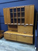 TEAK WALL DISPLAY UNIT,