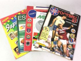 COLLECTION OF FOOTBALL STICKER ALBUMS,